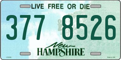 NH license plate 3778526