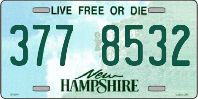 NH license plate 3778532