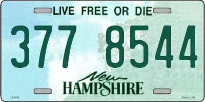 NH license plate 3778544