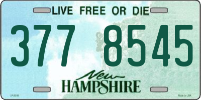 NH license plate 3778545