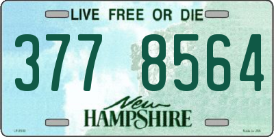 NH license plate 3778564