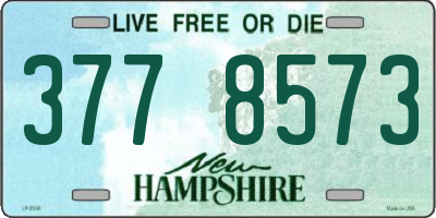 NH license plate 3778573