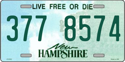 NH license plate 3778574