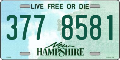 NH license plate 3778581