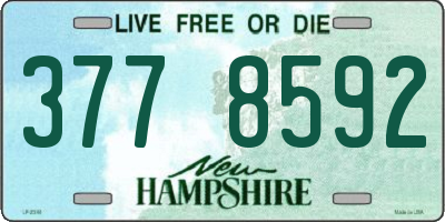 NH license plate 3778592