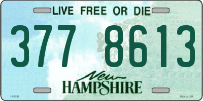 NH license plate 3778613