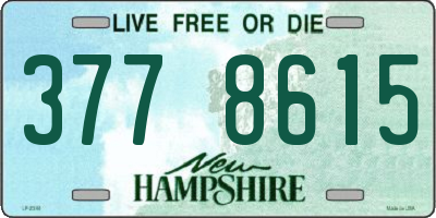 NH license plate 3778615