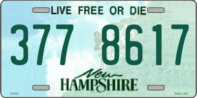 NH license plate 3778617
