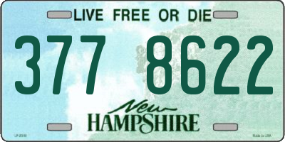 NH license plate 3778622