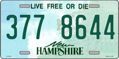 NH license plate 3778644