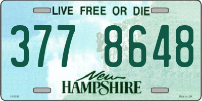 NH license plate 3778648