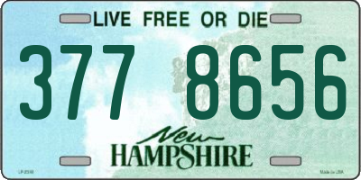 NH license plate 3778656