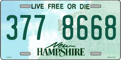 NH license plate 3778668