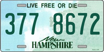 NH license plate 3778672
