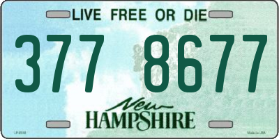 NH license plate 3778677