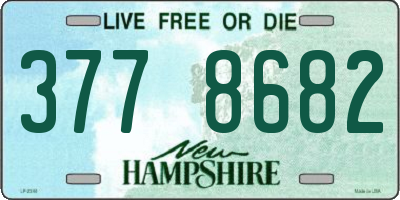 NH license plate 3778682