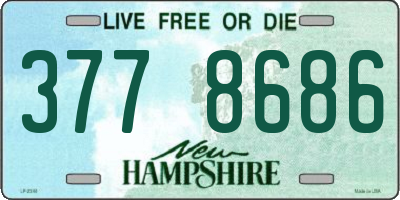 NH license plate 3778686