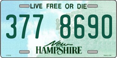 NH license plate 3778690