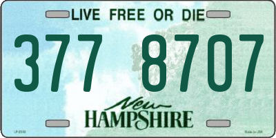 NH license plate 3778707