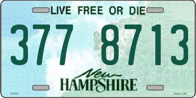 NH license plate 3778713
