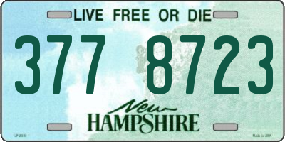 NH license plate 3778723