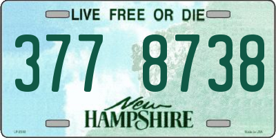 NH license plate 3778738