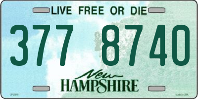 NH license plate 3778740