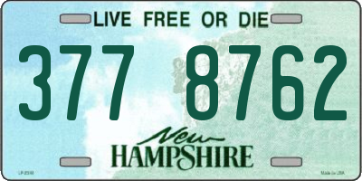 NH license plate 3778762