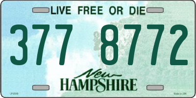 NH license plate 3778772