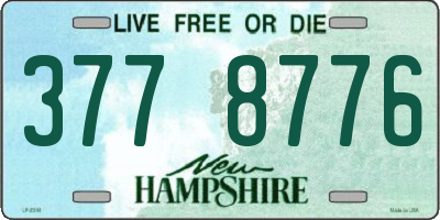 NH license plate 3778776
