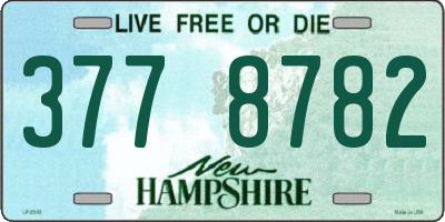 NH license plate 3778782