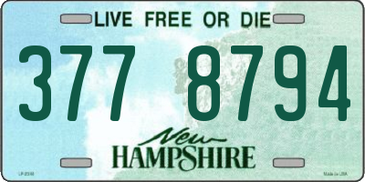 NH license plate 3778794