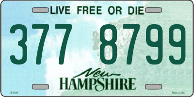 NH license plate 3778799