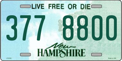 NH license plate 3778800