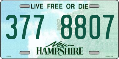 NH license plate 3778807
