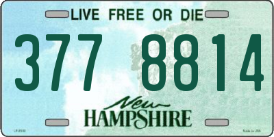 NH license plate 3778814