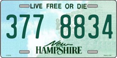 NH license plate 3778834