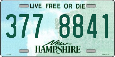 NH license plate 3778841