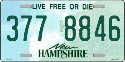 NH license plate 3778846