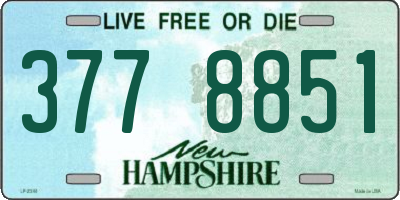 NH license plate 3778851