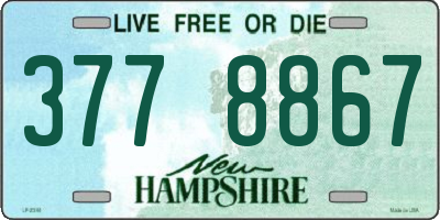 NH license plate 3778867