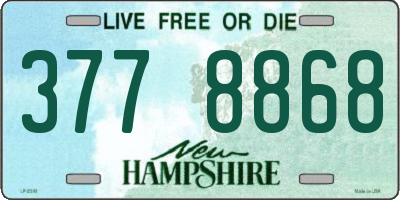 NH license plate 3778868