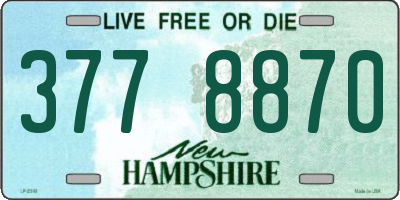 NH license plate 3778870