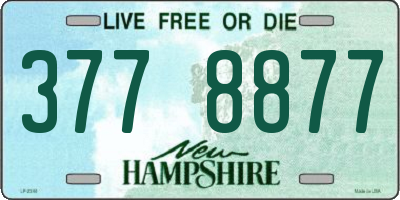 NH license plate 3778877