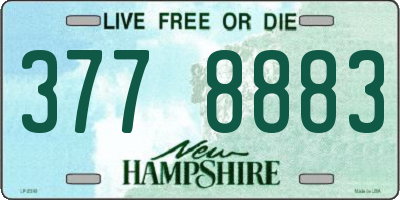 NH license plate 3778883