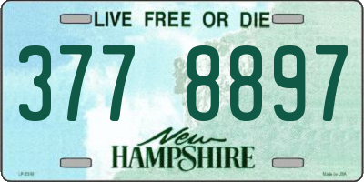 NH license plate 3778897