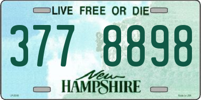 NH license plate 3778898