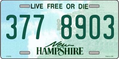 NH license plate 3778903