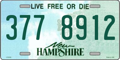 NH license plate 3778912