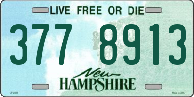 NH license plate 3778913